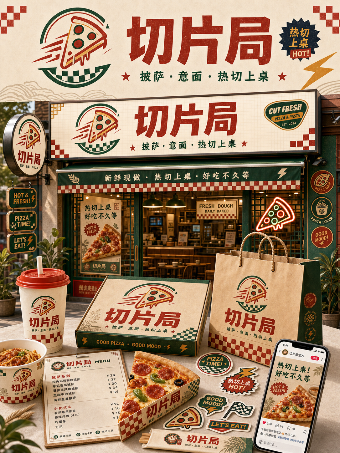 切片局复古运动切片风小红书品牌封面